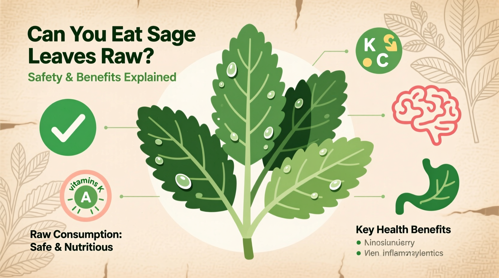 can you eat sage leaves raw