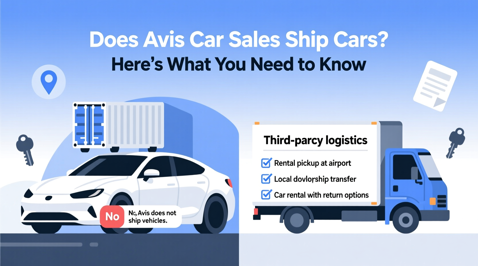 does avis car sales ship cars