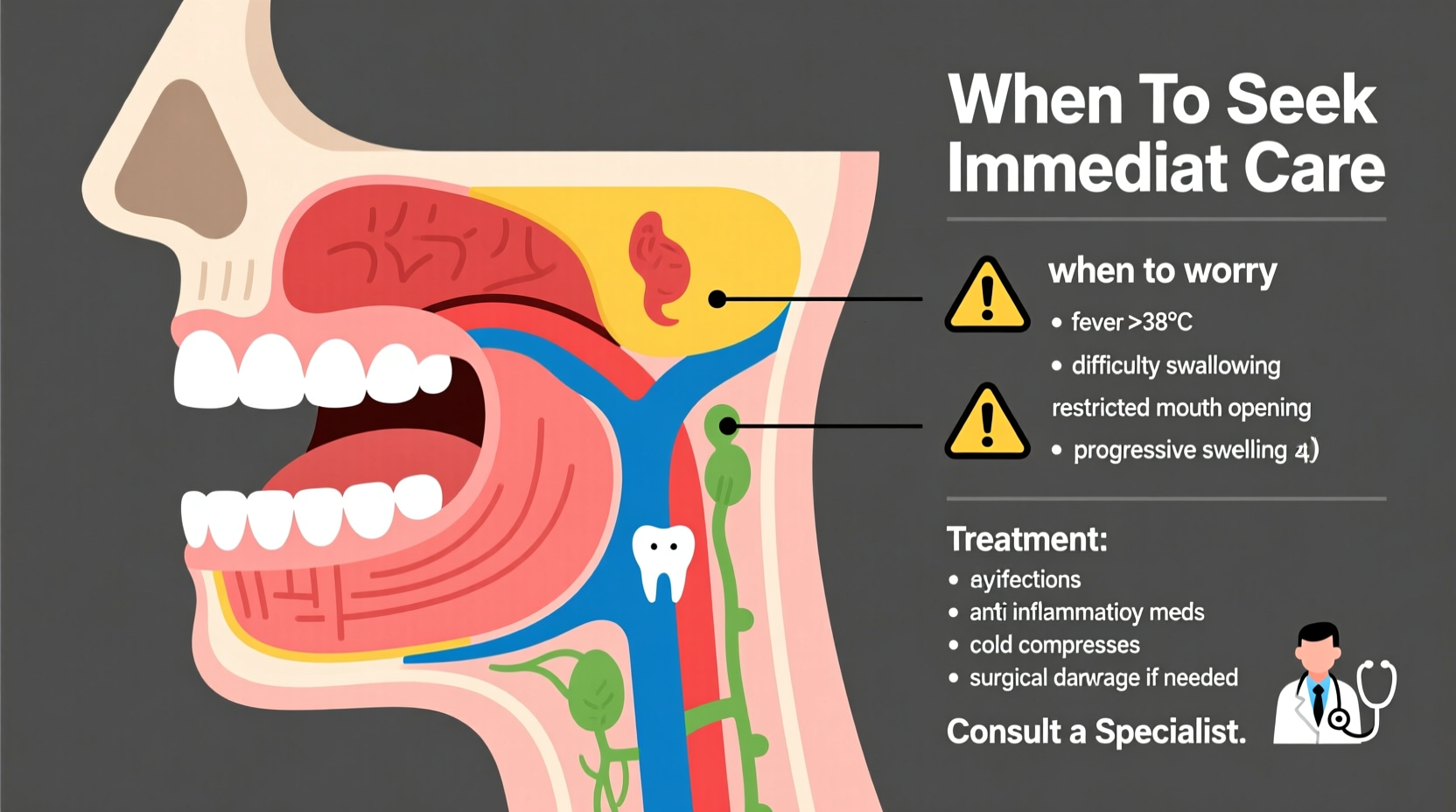 swollen jaw common causes when to worry and treatment