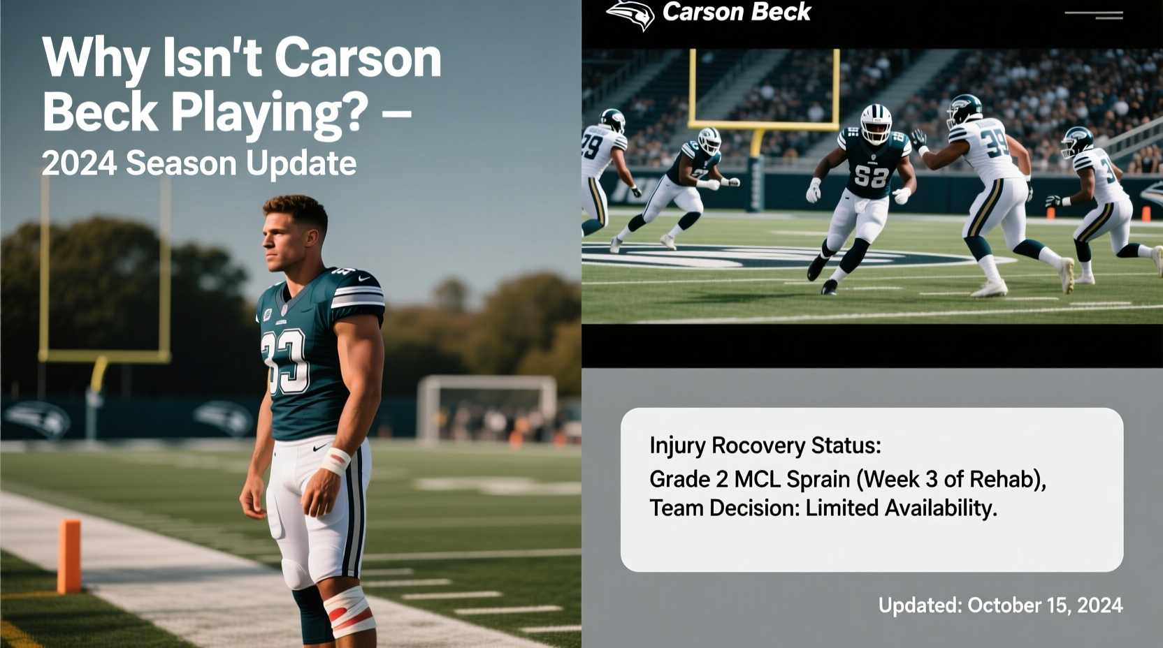 why isnt carson beck playing updates analysis