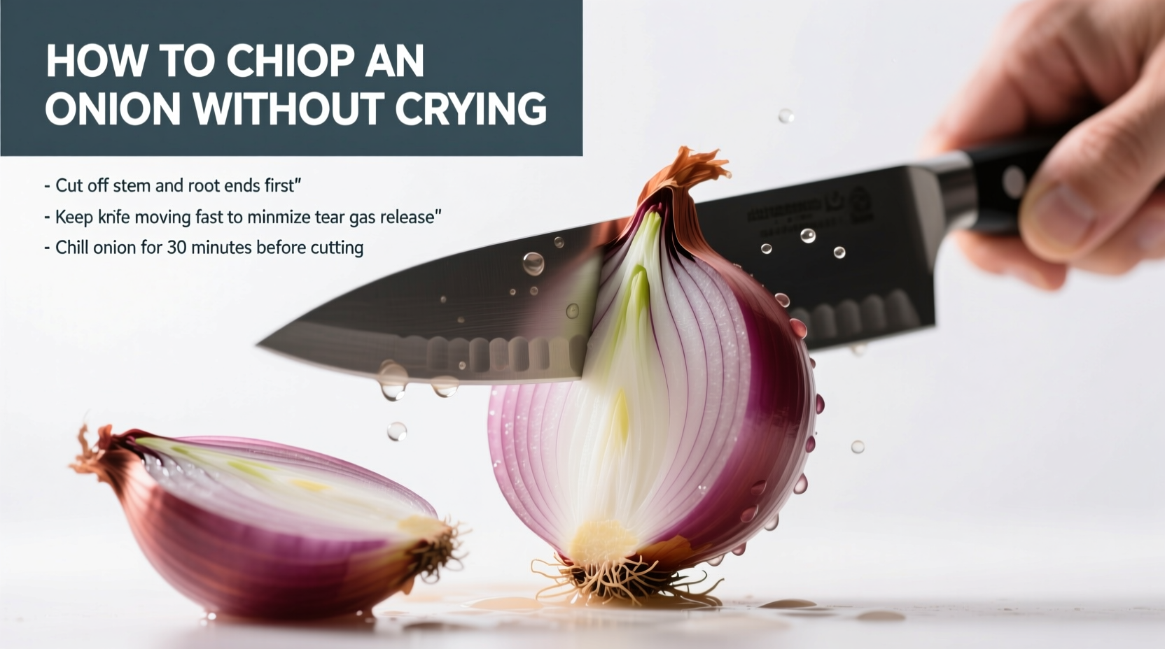 how to chop an onion without crying