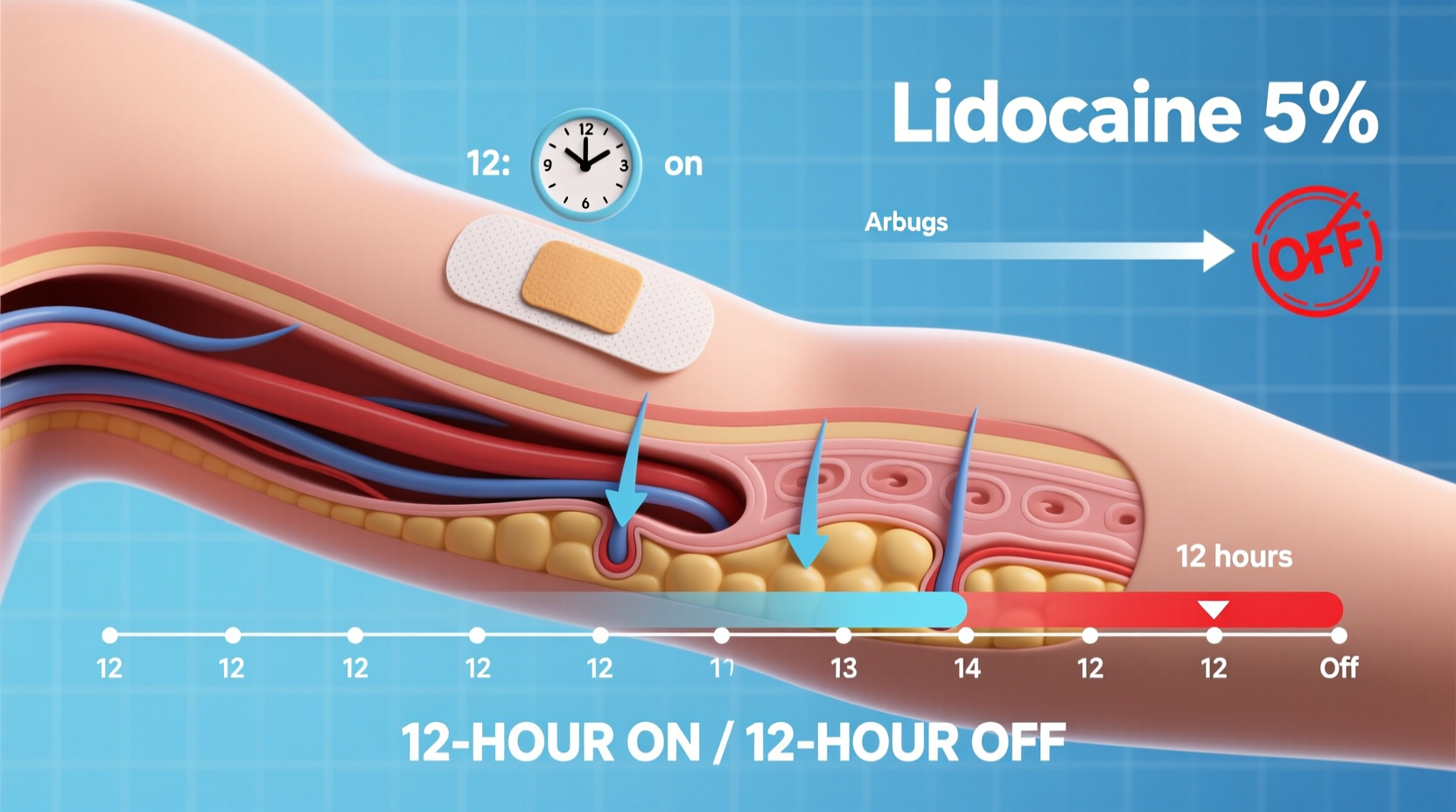 lidocaine patch why 12 hour on off application