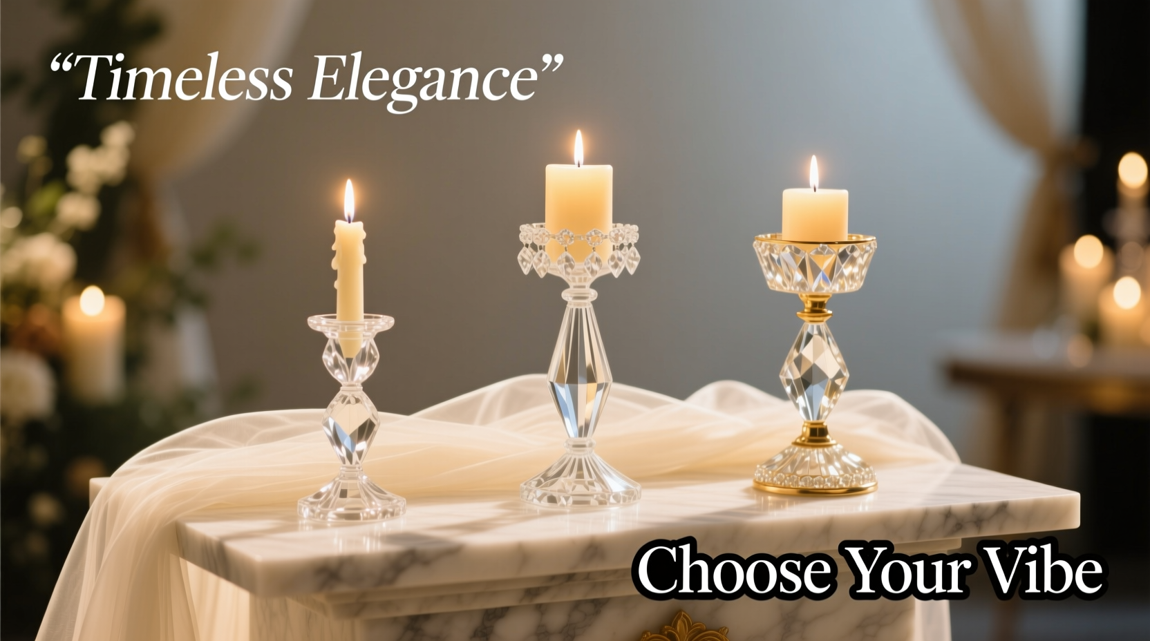how to select stunning crystal candlesticks that perfectly complement your wedding style