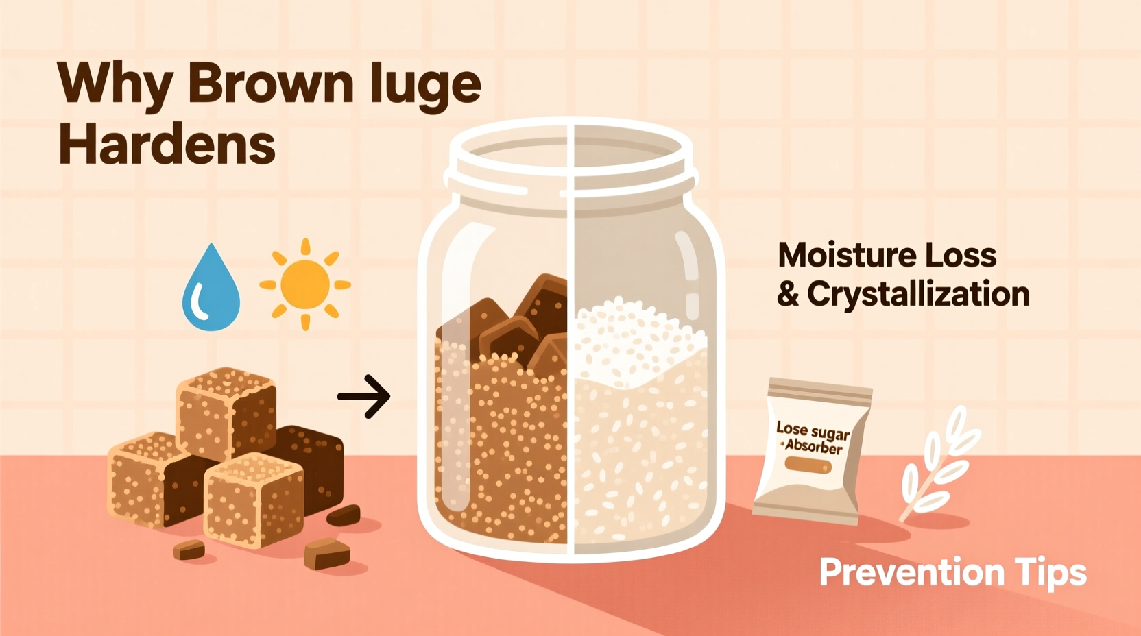 why does brown sugar harden causes prevention tips