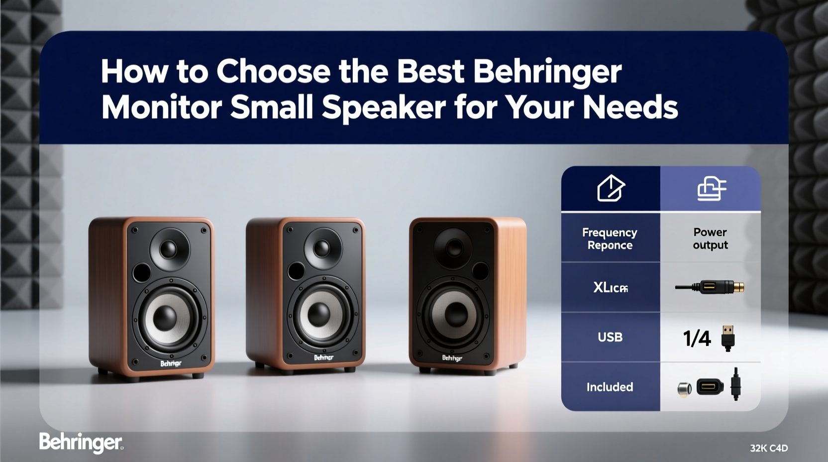 behringer monitor small speaker