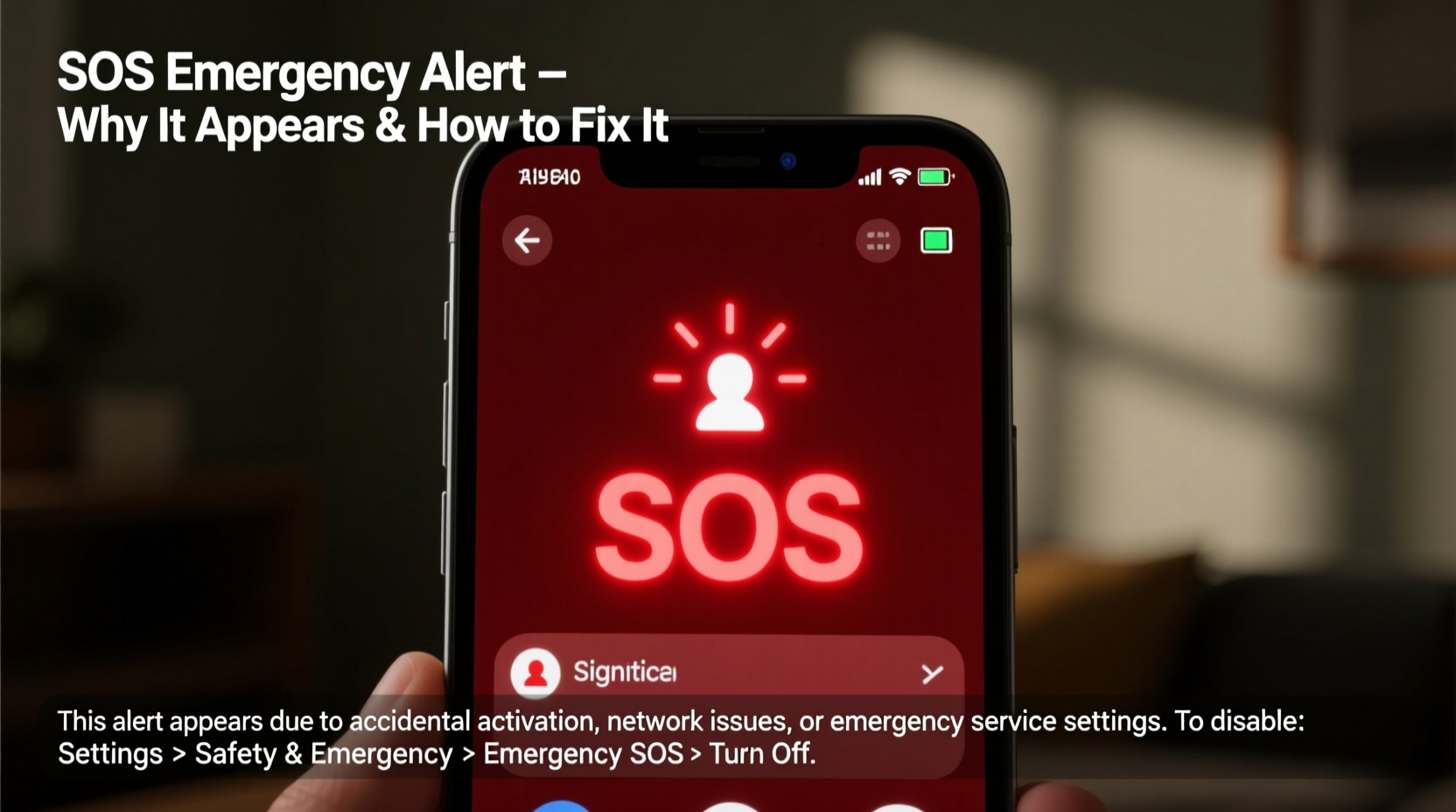 sos on your phone why it appears and how to fix it