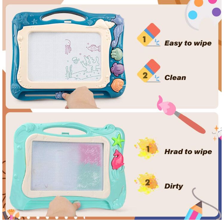 Hot Selling Colorful Magnetic Drawing Board for Kids ,Writing Sketch Board Educational Learning Toys for Baby Toddlers