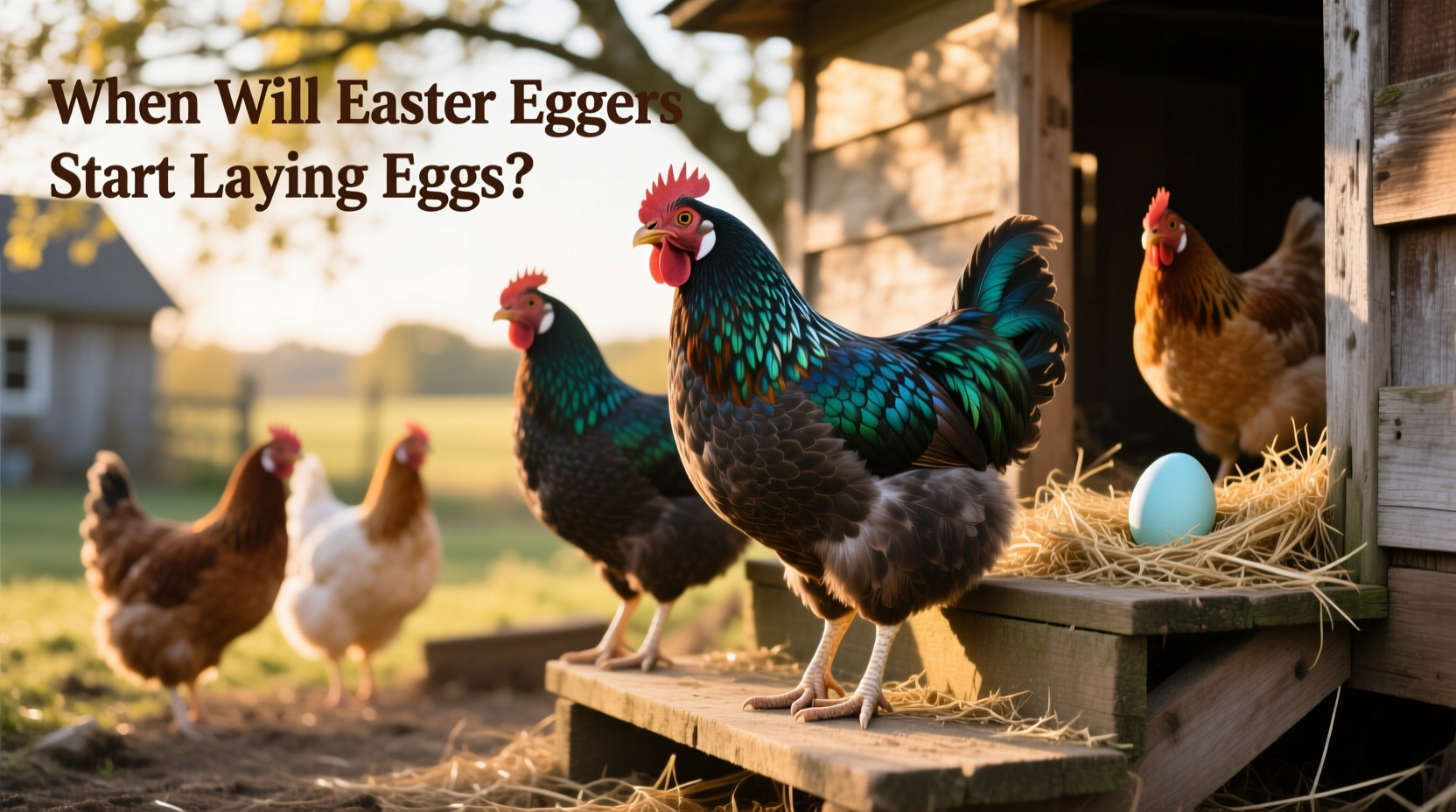 when will easter eggers start laying eggs