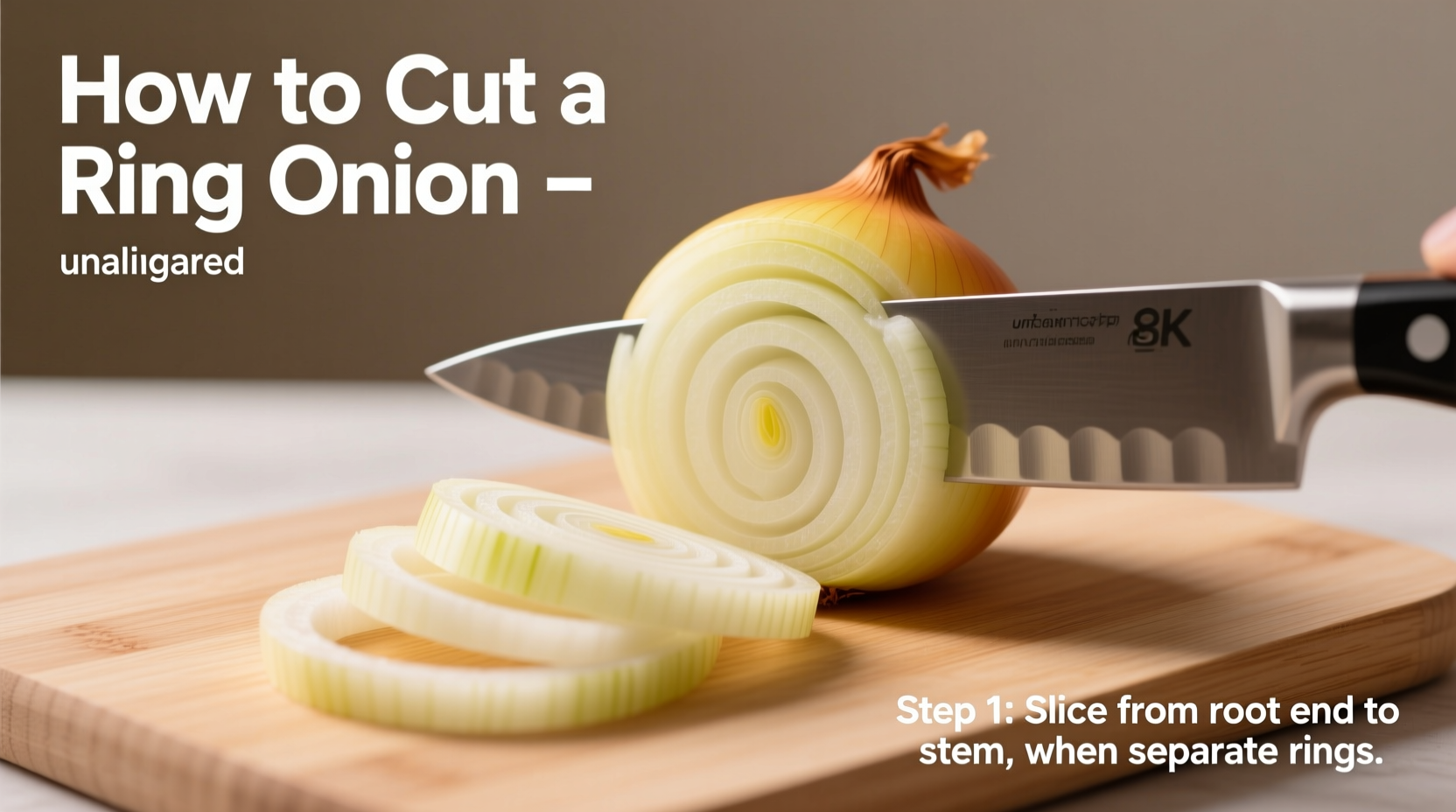 how to cut ring onion