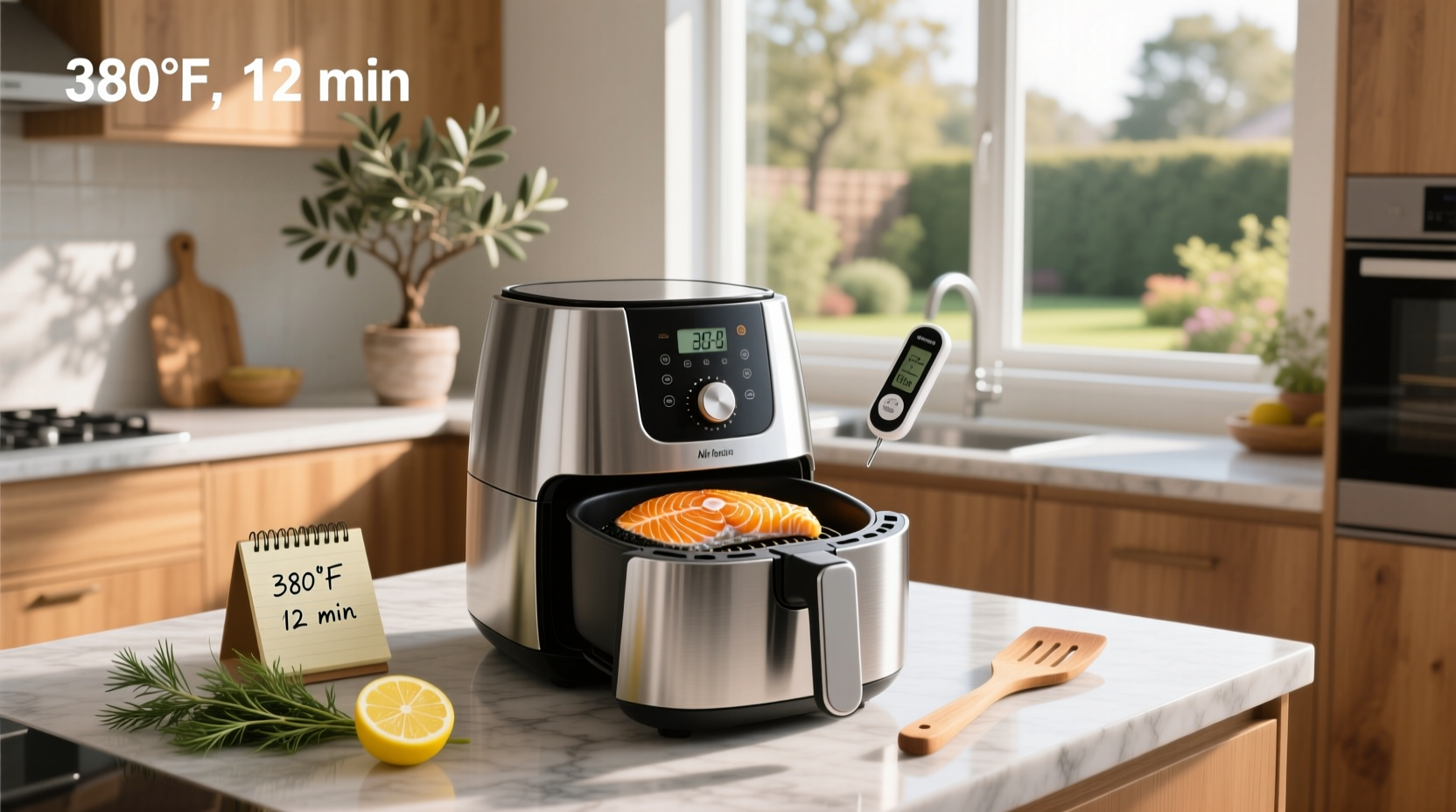 air fry salmon temp and time guide