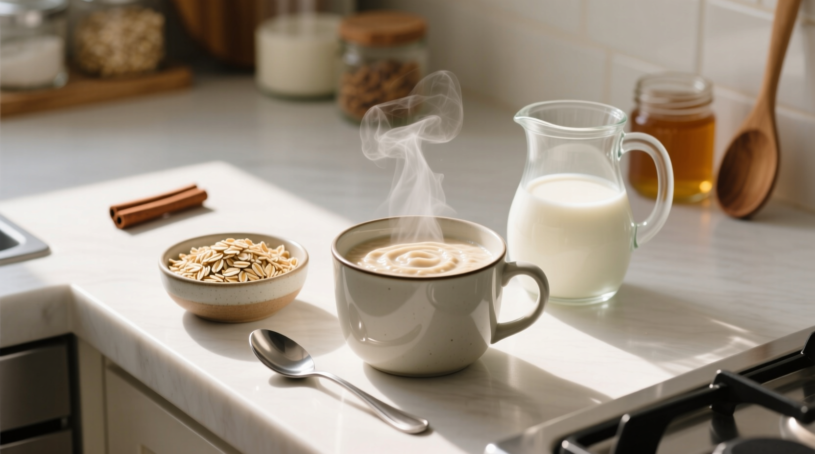 an easy no measuring required way to make real oatmeal