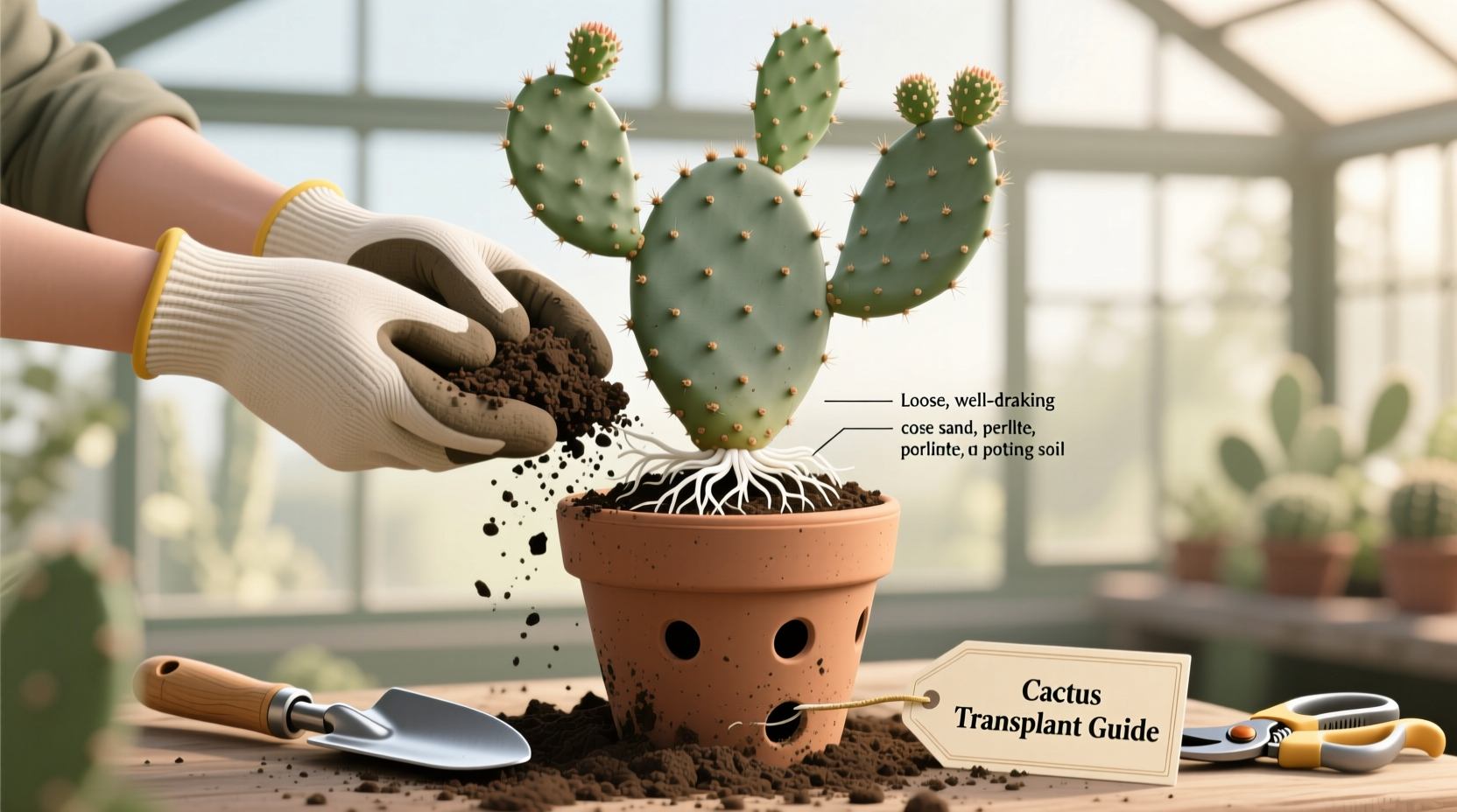 how do i transplant a cactus