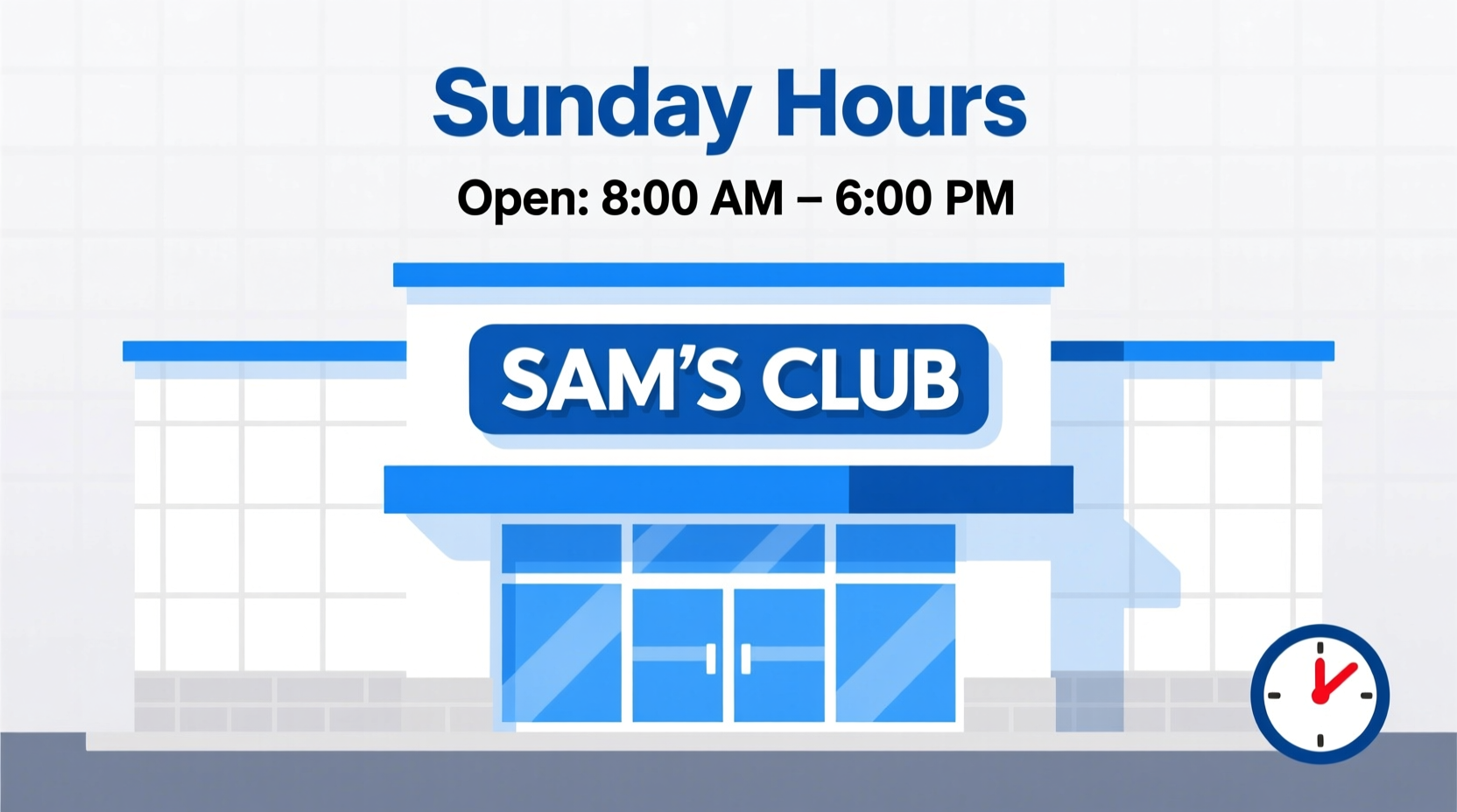 what time is sams club open on sunday