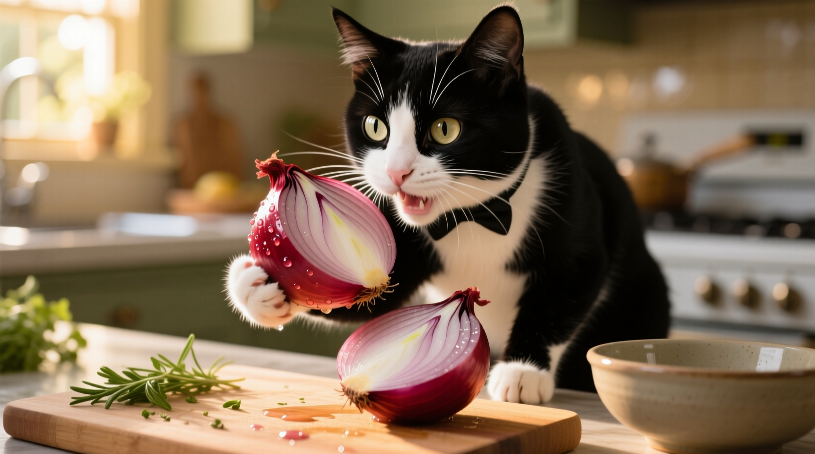 cat ate onion