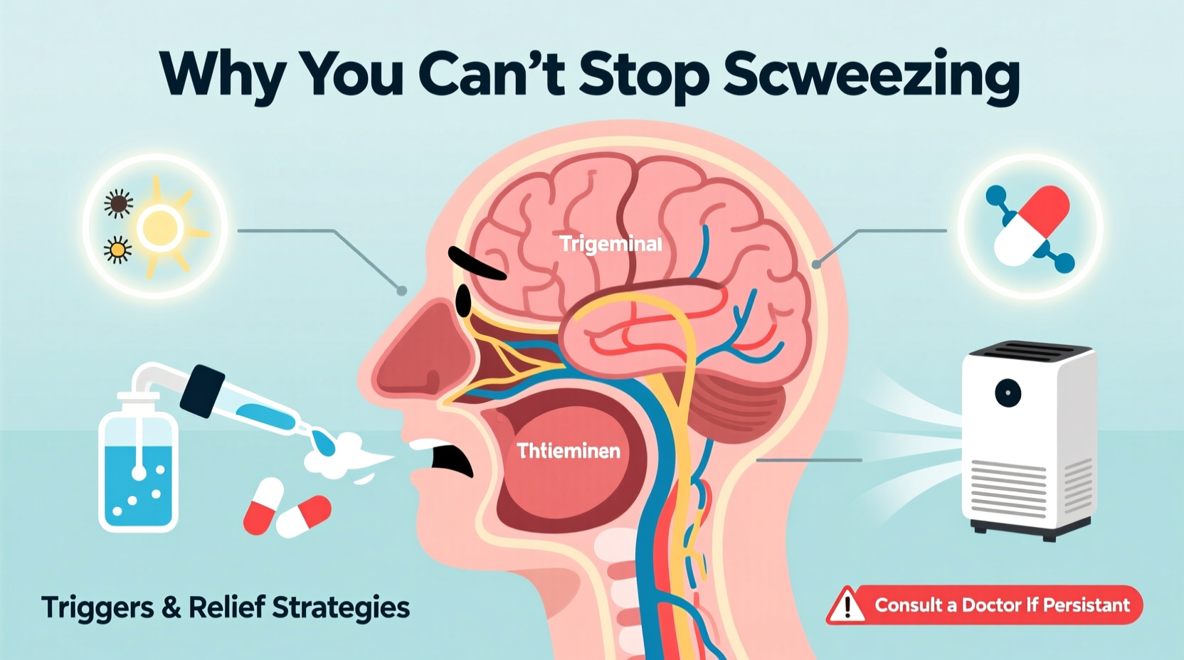 cant stop sneezing reasons for uncontrollable sneezing relief