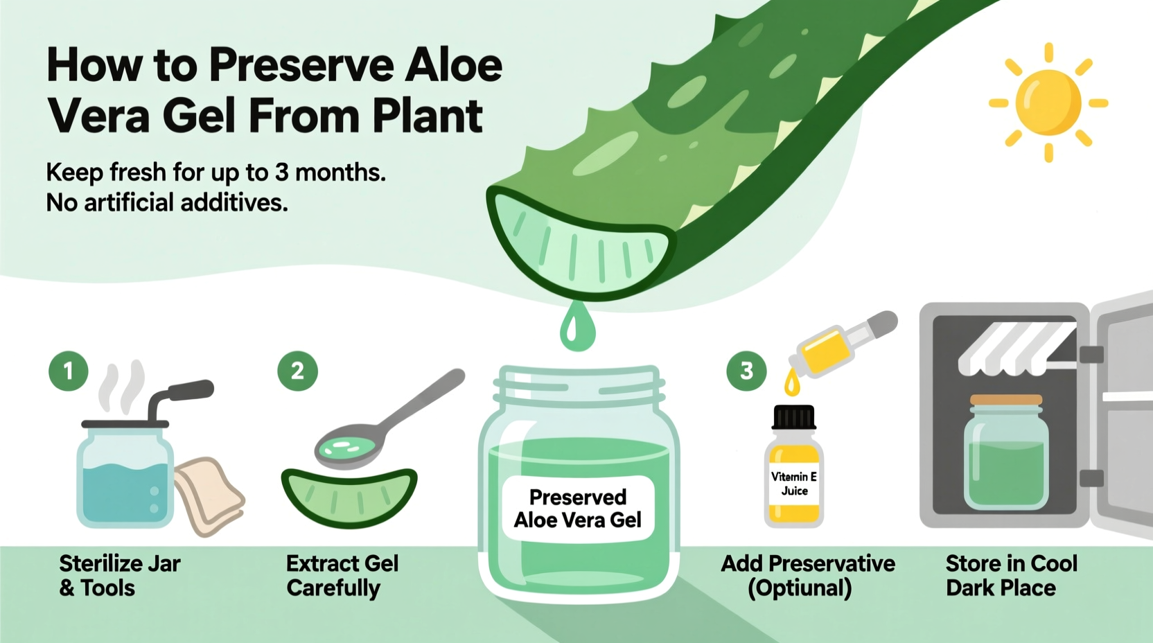 How to Preserve Aloe Vera Gel from Plant