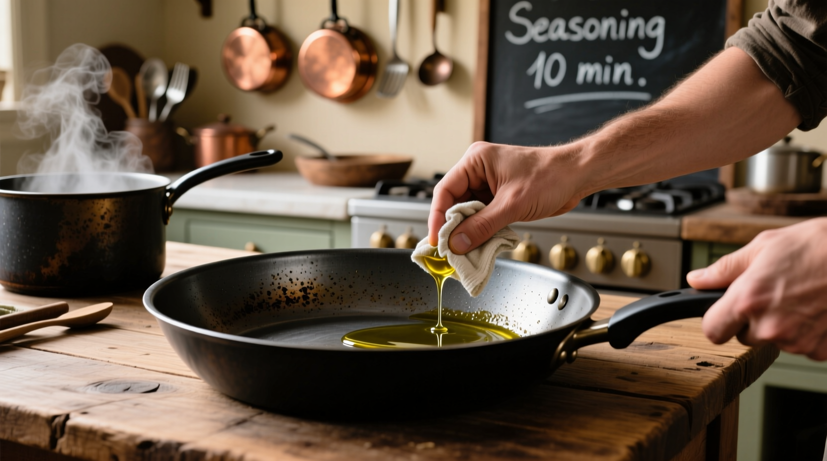 how care for carbon steel pan