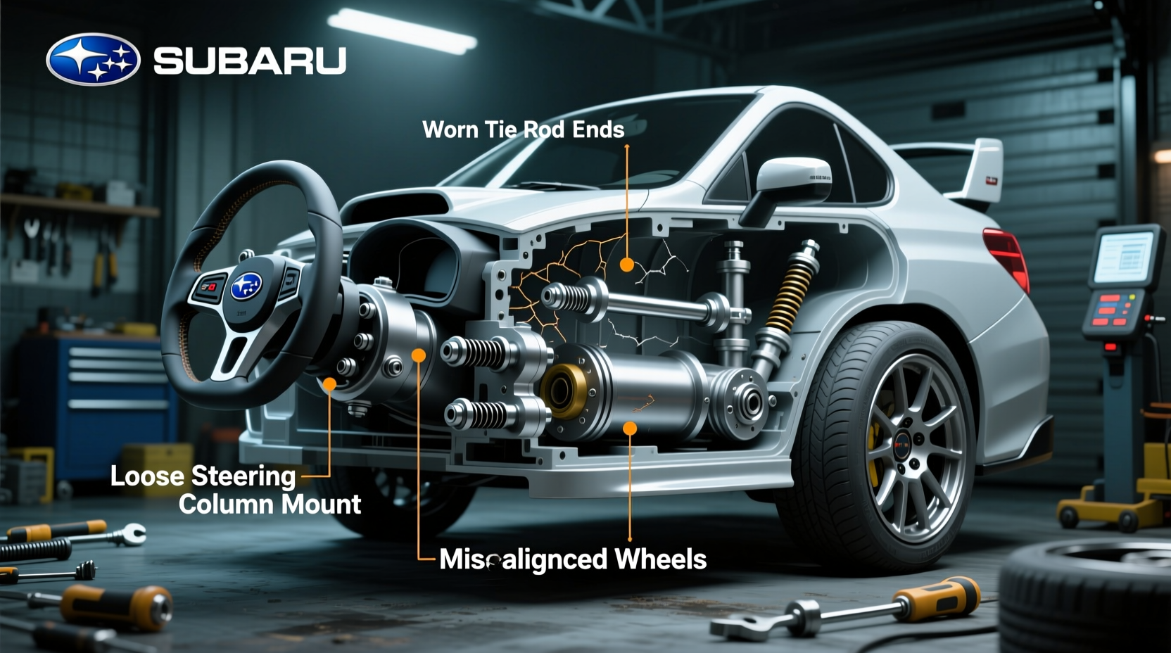 Subaru STI Steering Vibration Diagnosis: Root Causes & Fixes