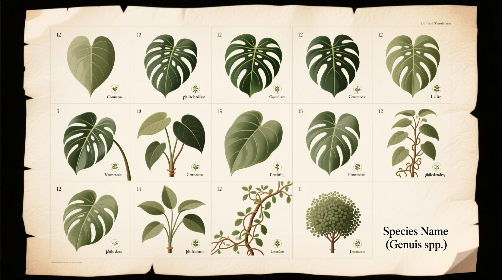 Philodendron Types Chart: 24 Verified Varieties Compared