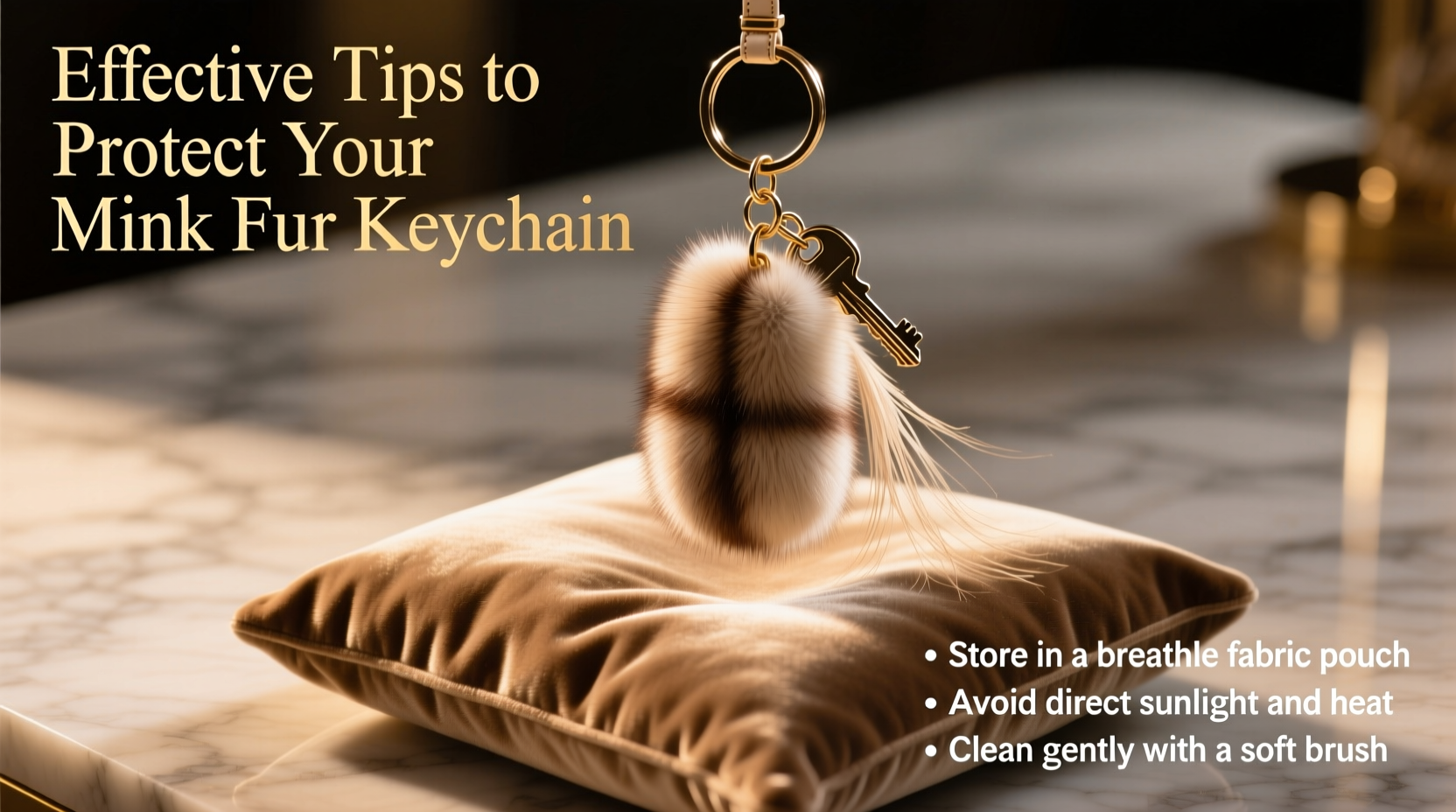 effective tips to protect your mink fur keychain and keep it pristine