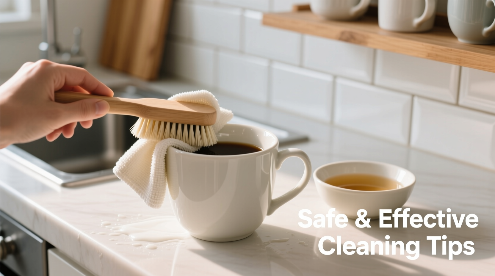 safe and effective techniques to clean porcelain coffee mugs without causing damage