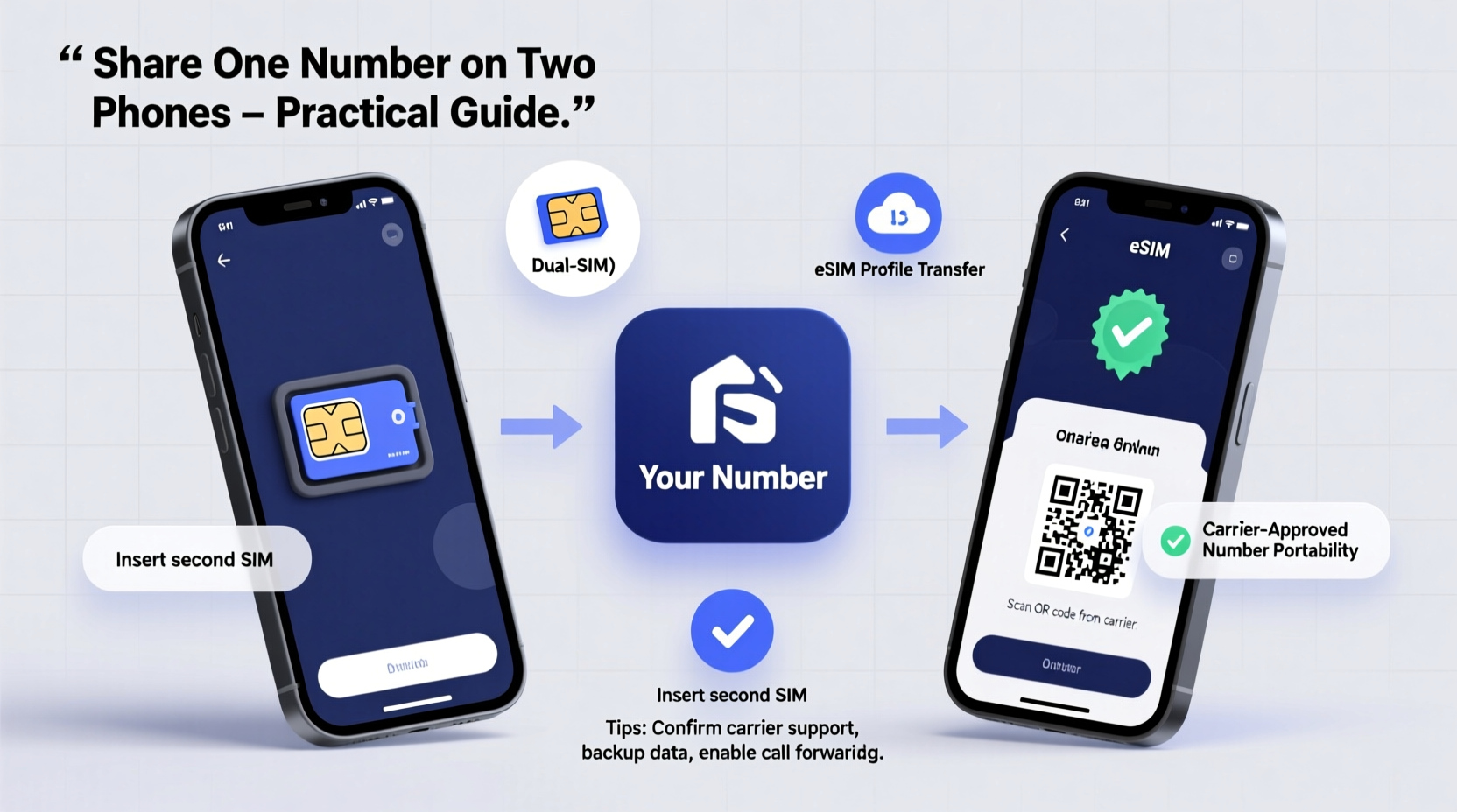 how to share one mobile number on two phones practical methods and tips