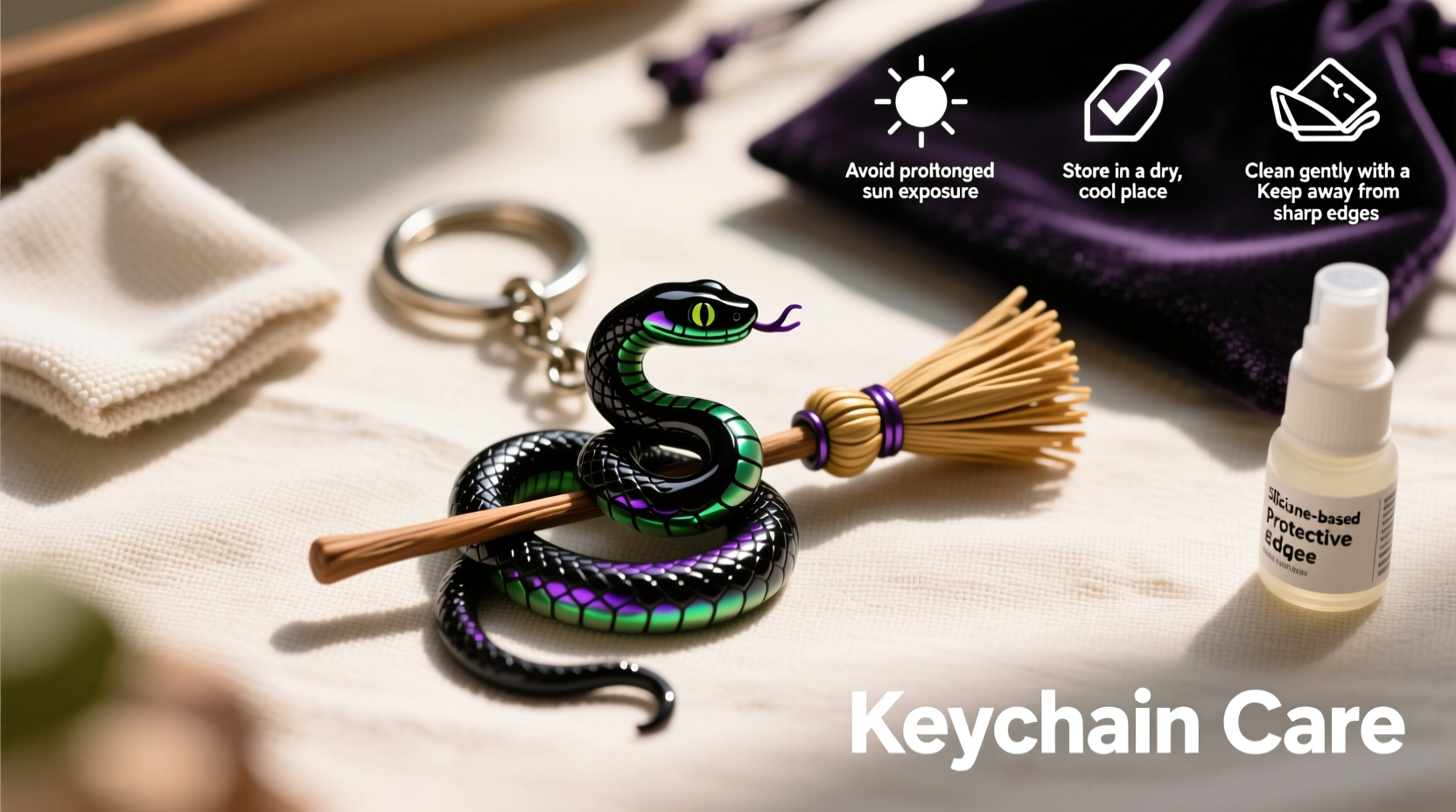 essential tips to prevent damage and keep your witch snake keychain looking new