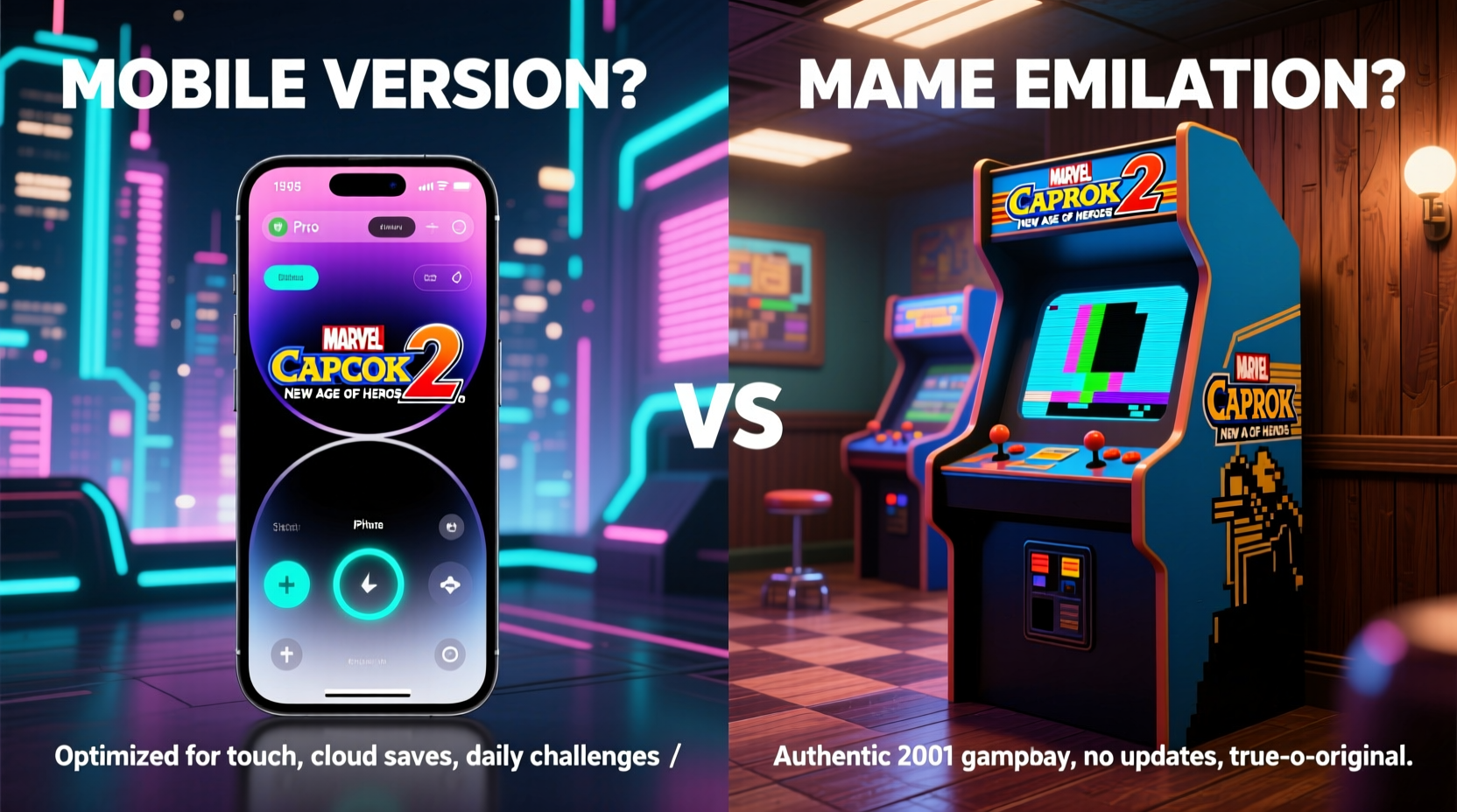 marvel vs capcom 2 on iphone is the mobile version worth downloading or should you stick to mame