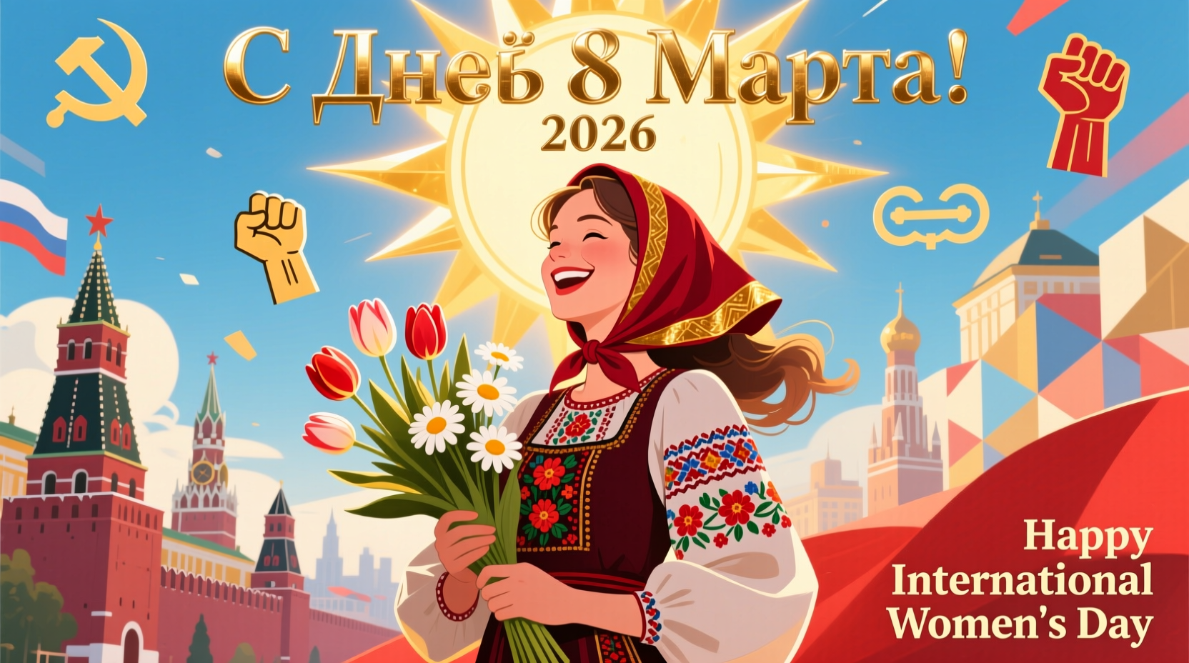 happy international womens day in russian