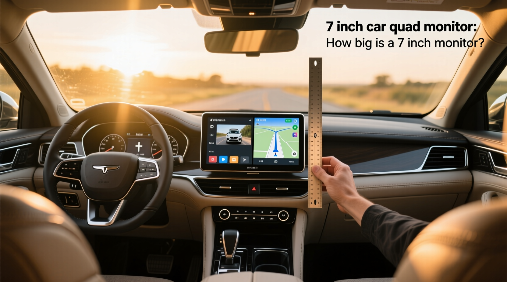 How to Choose 7 Inch Car Quad Monitor, How Big Is It? Buying Guide