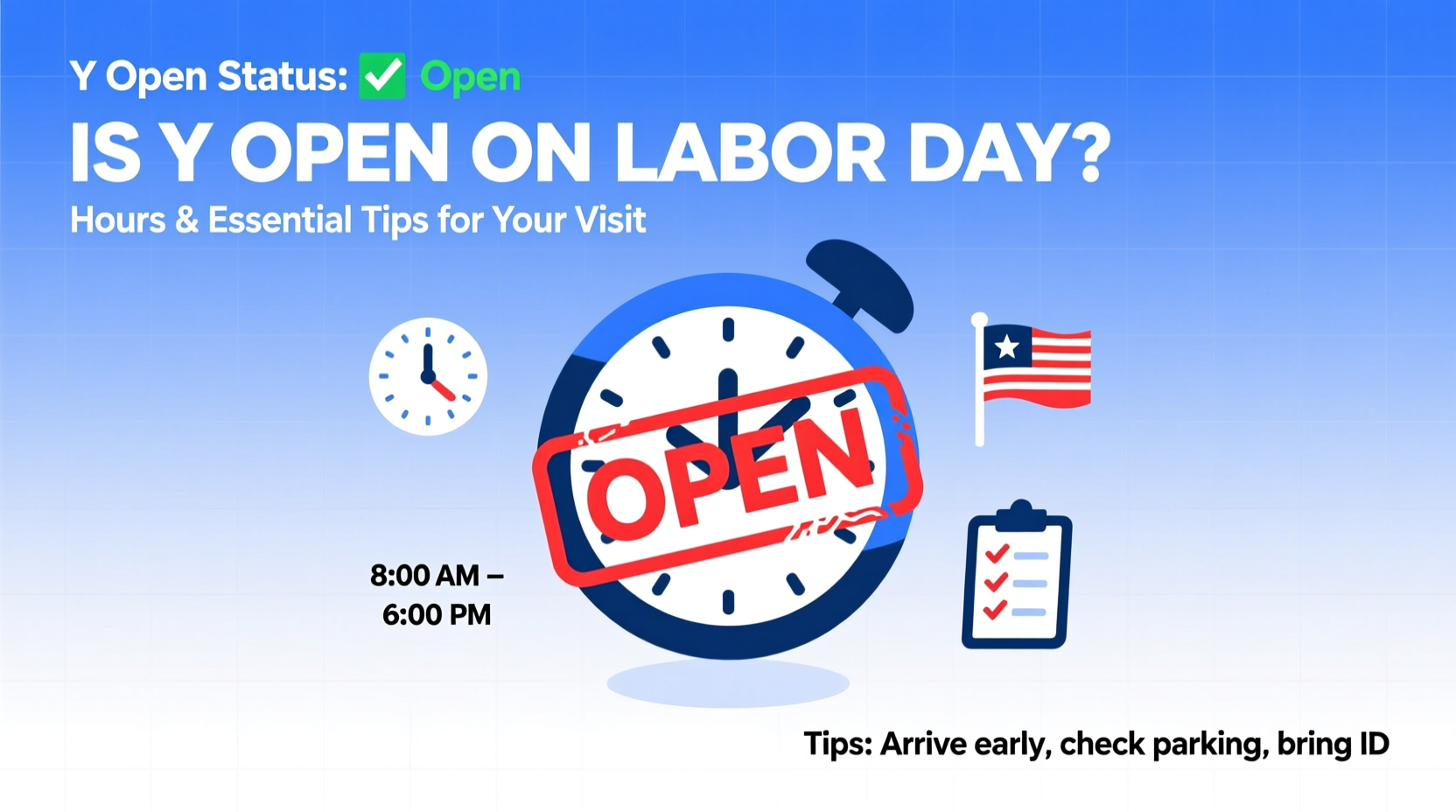 is the y open on labor day