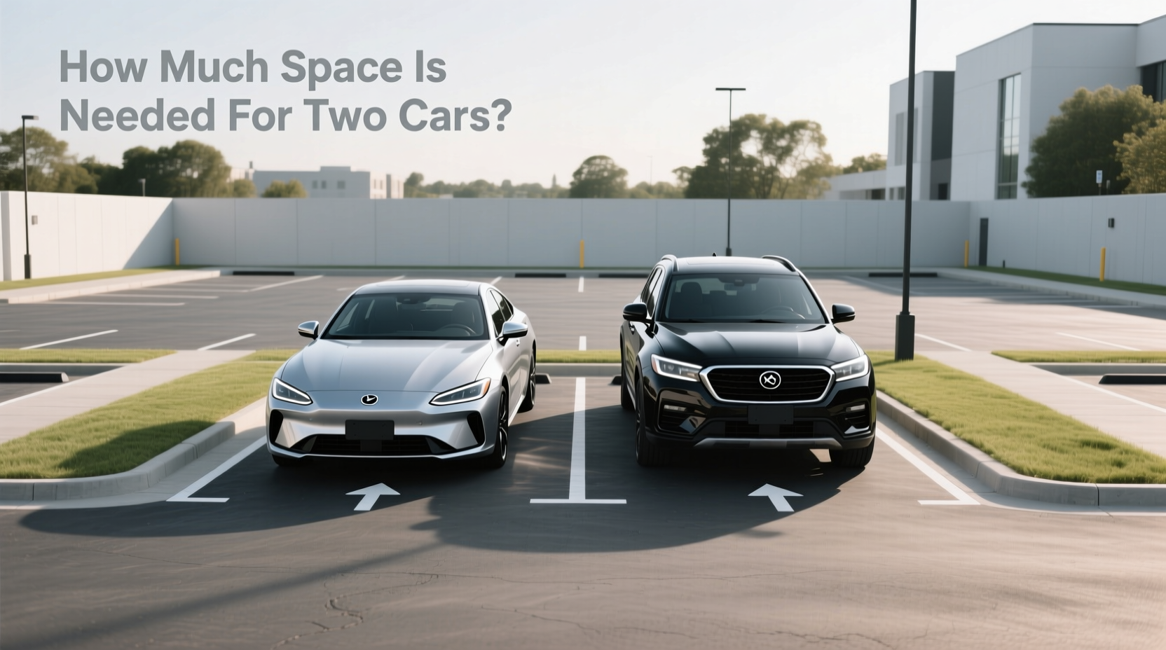 How to choose parking space for 2 cars, How much space is needed for two cars?