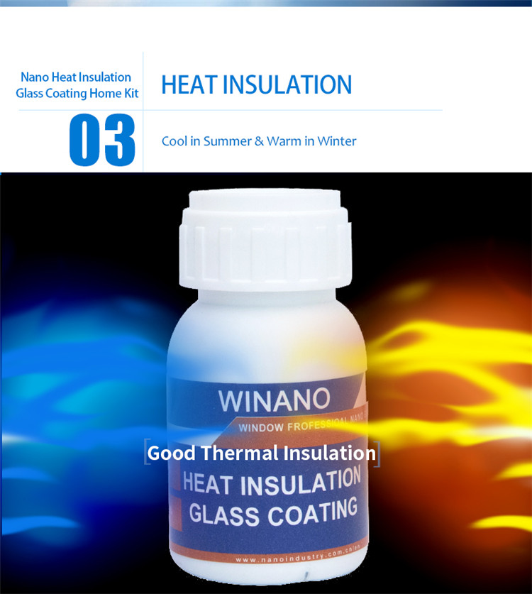 Nano Reflective Heat Transparent Insulation Glass Coating