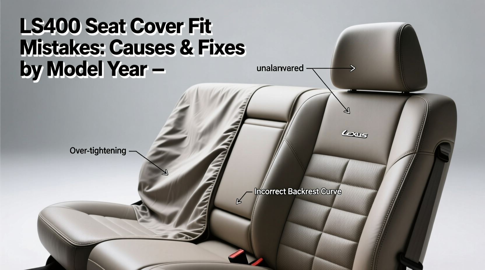 ls400 seat cover fit mistakes