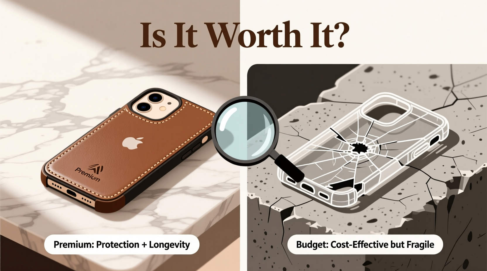 is it worth splurging on a premium iphone case or are the cheap ones good enough