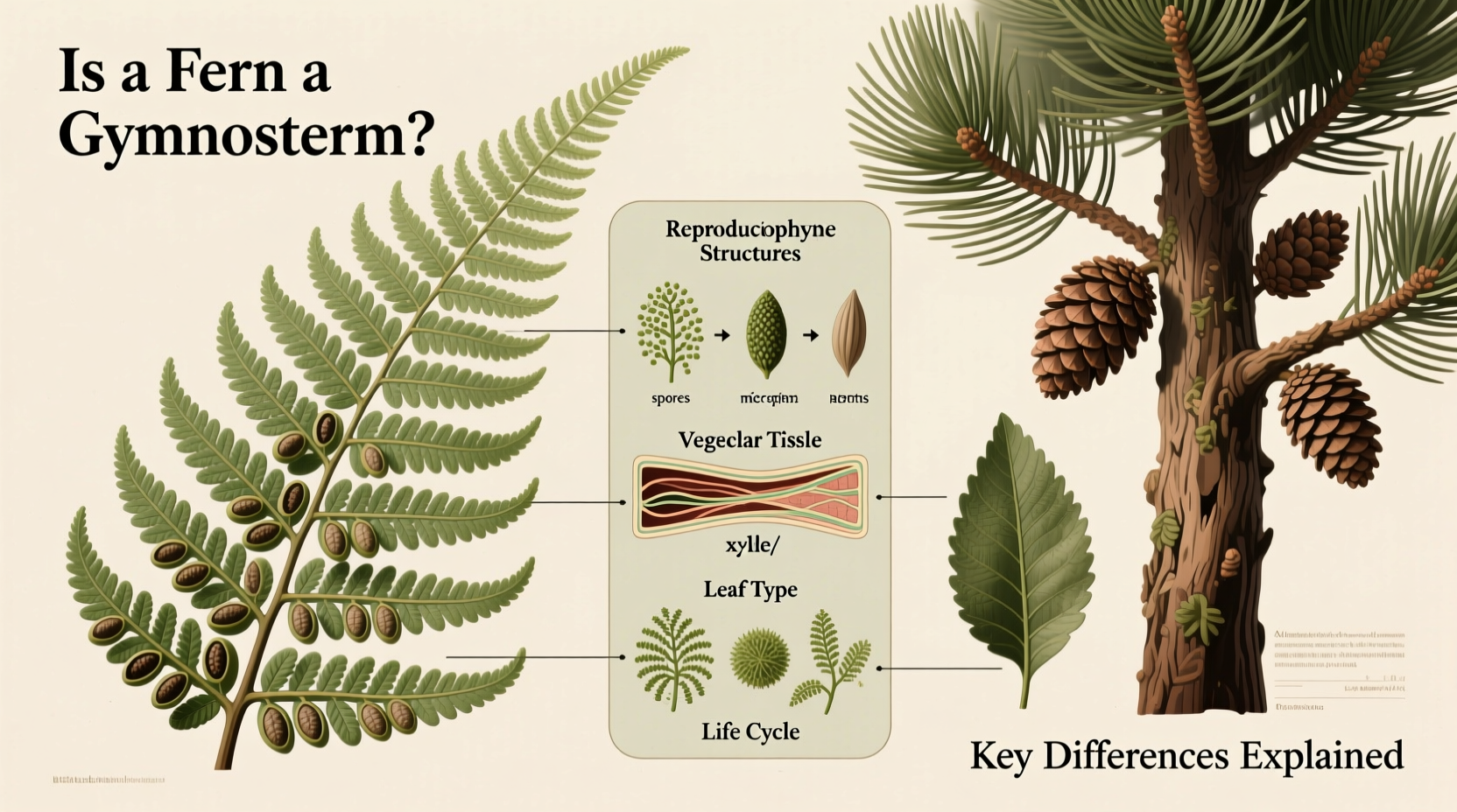 Is a Fern a Gymnosperm? Key Differences Explained
