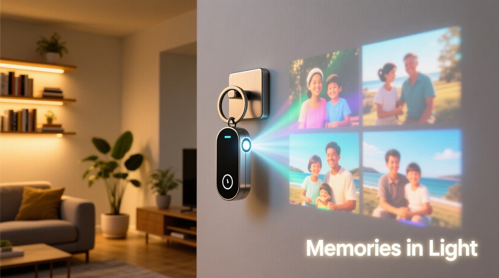creative ways to display and preserve photos using a projection keychain