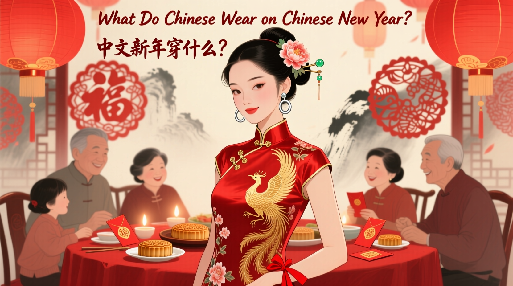 what do chinese wear on chinese new year