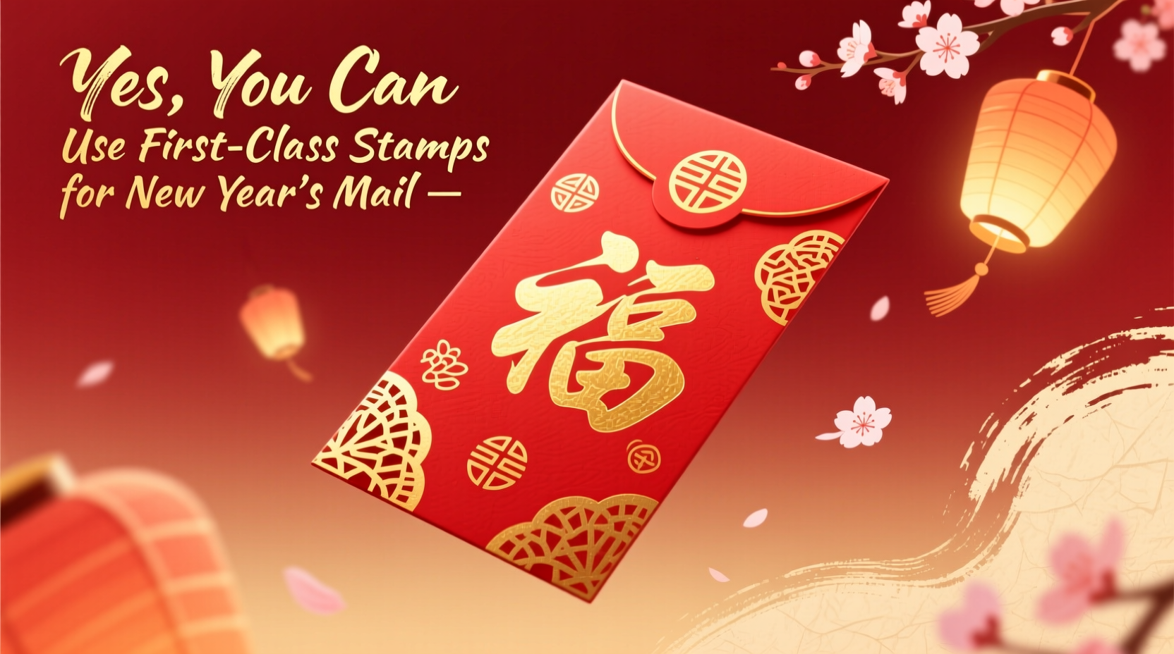 can i use first class stamp new year