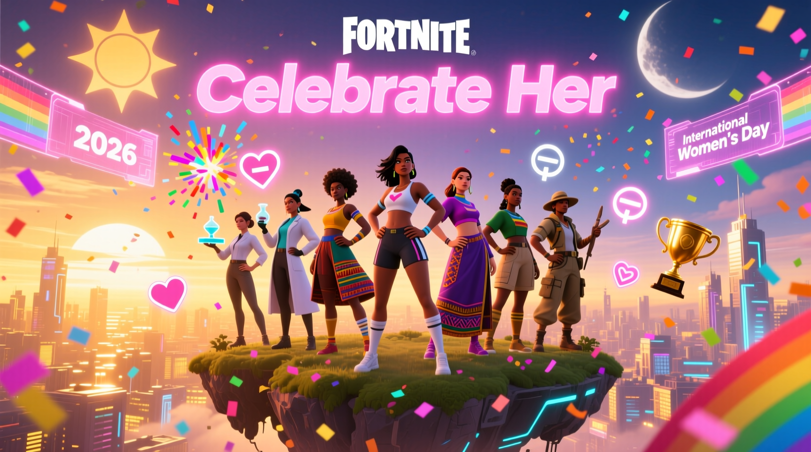 international womens day fortnite