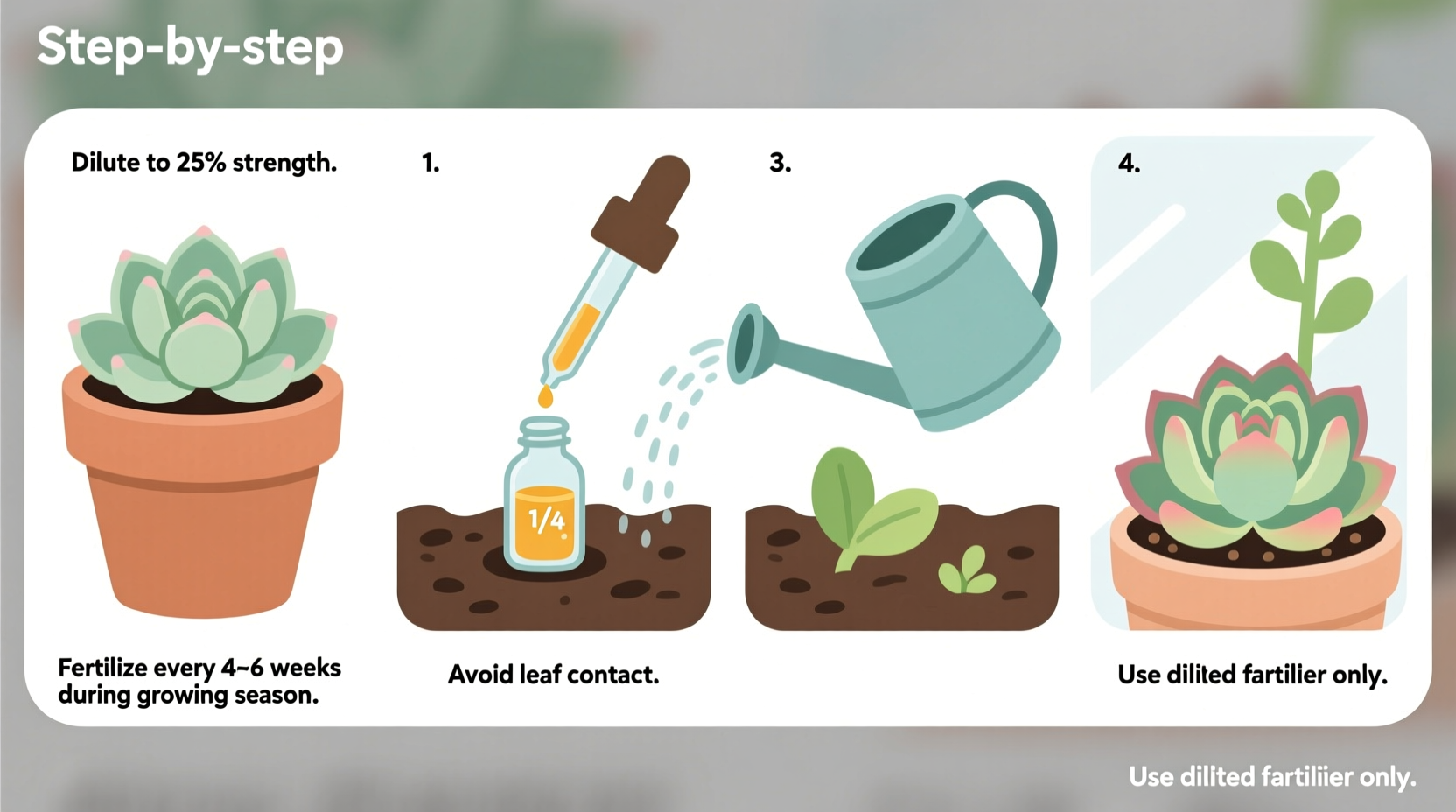 how to fertilize succulent plants