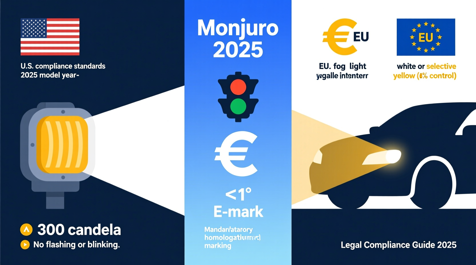 monjaro 2025 fog light legality