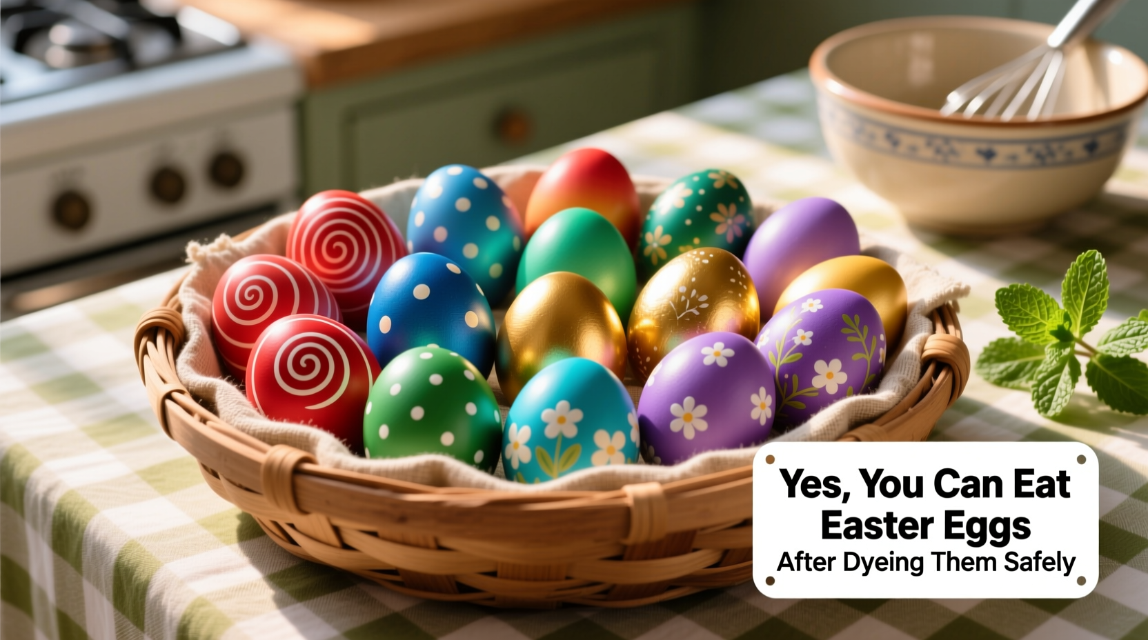 do you eat easter eggs after dyeing them