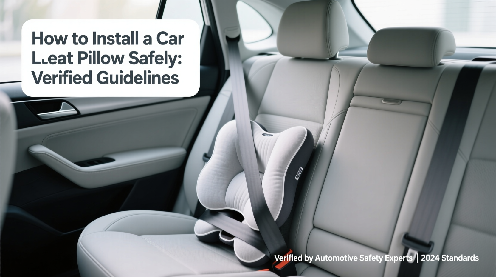 install car seat pillow safely