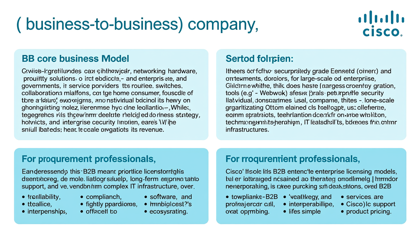is cisco b2b or b2c