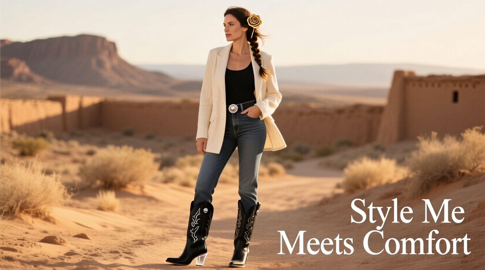 how to choose and wear comfortable high heel cowboy boots without sacrificing style