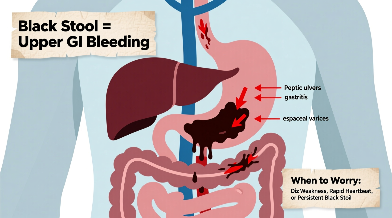 black stool what causes it and when to worry