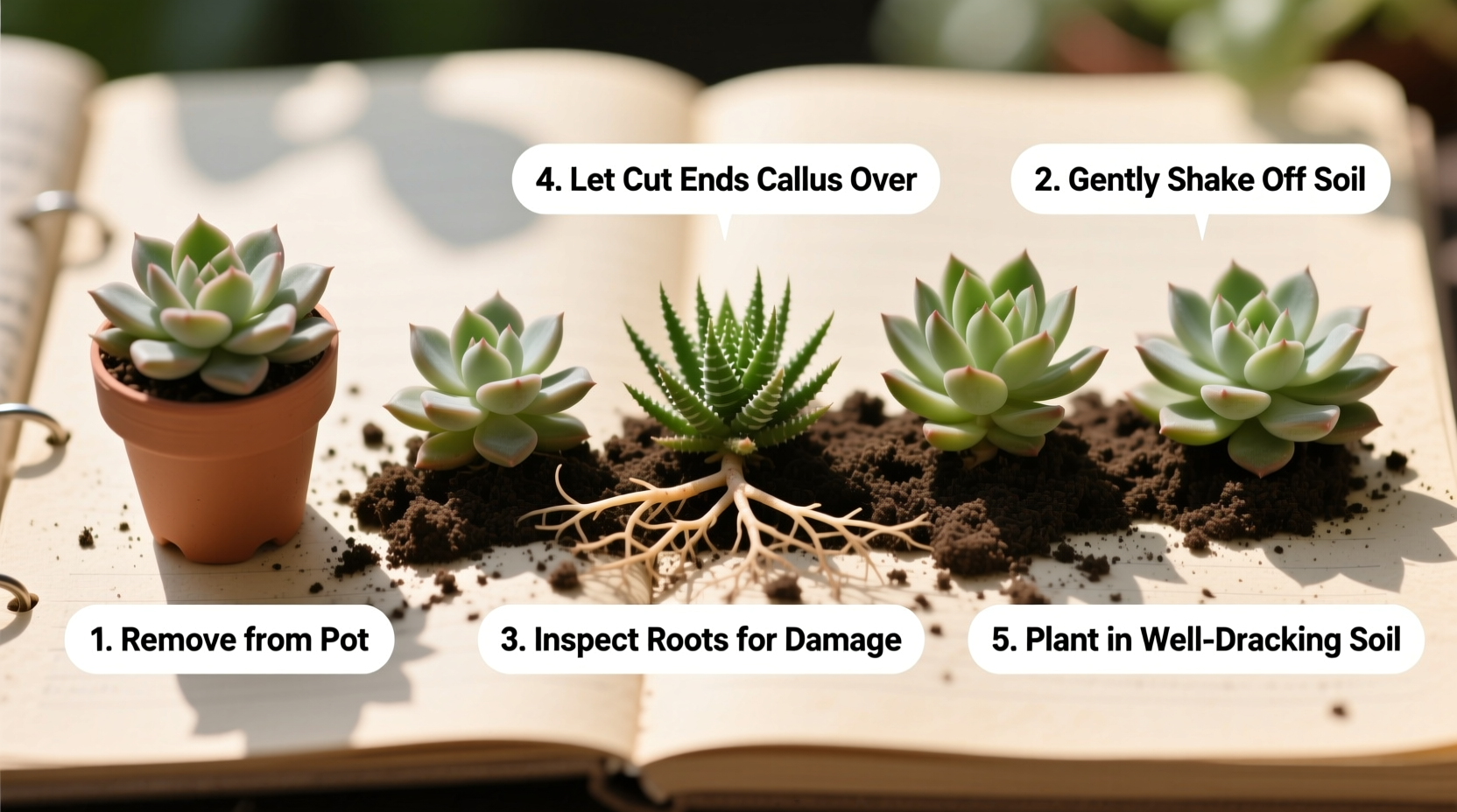How to Replant Succulent Plants Properly