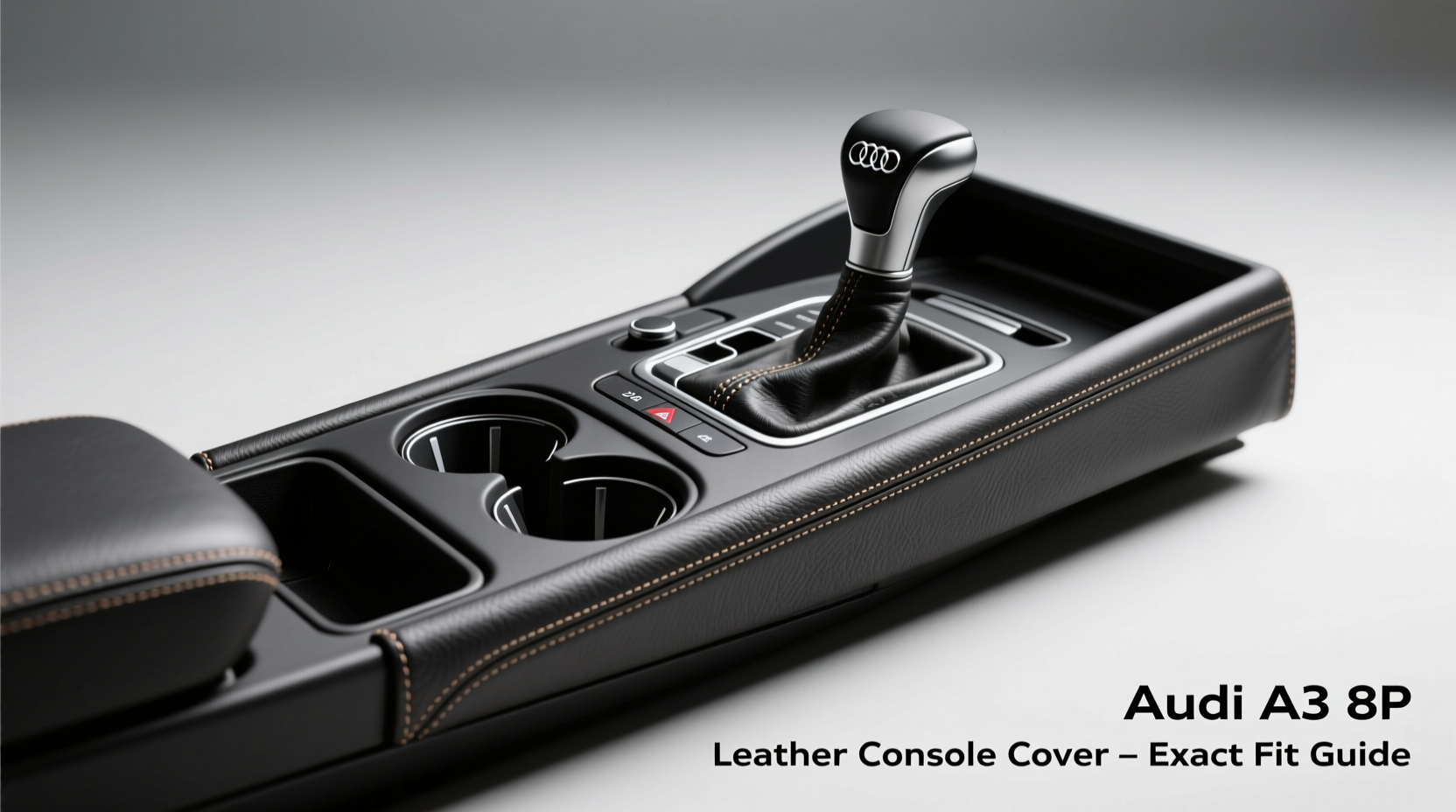 audi a3 8p console cover leather