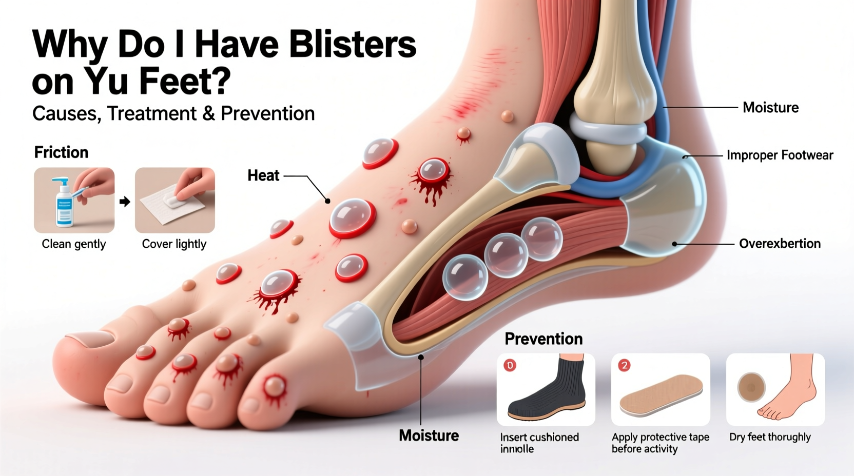 why do i have blisters on my feet causes treatment prevention